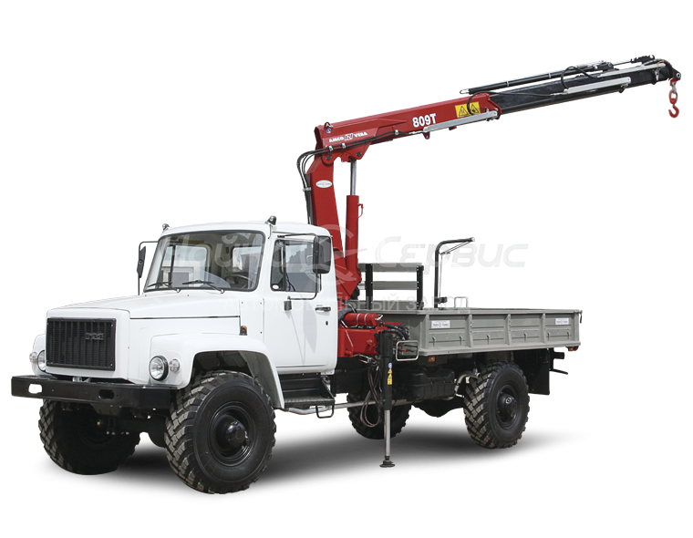 Кран-манипулятор ГАЗ-33088 с КМУ Чайка 807NT