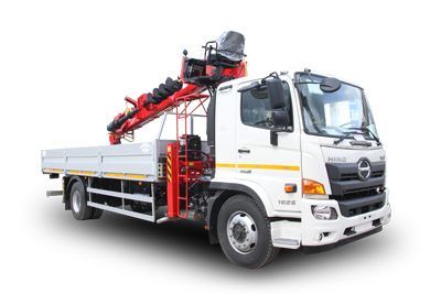 Кран-манипулятор HINO 500 GH c буром и КМУ TAURUS 086A